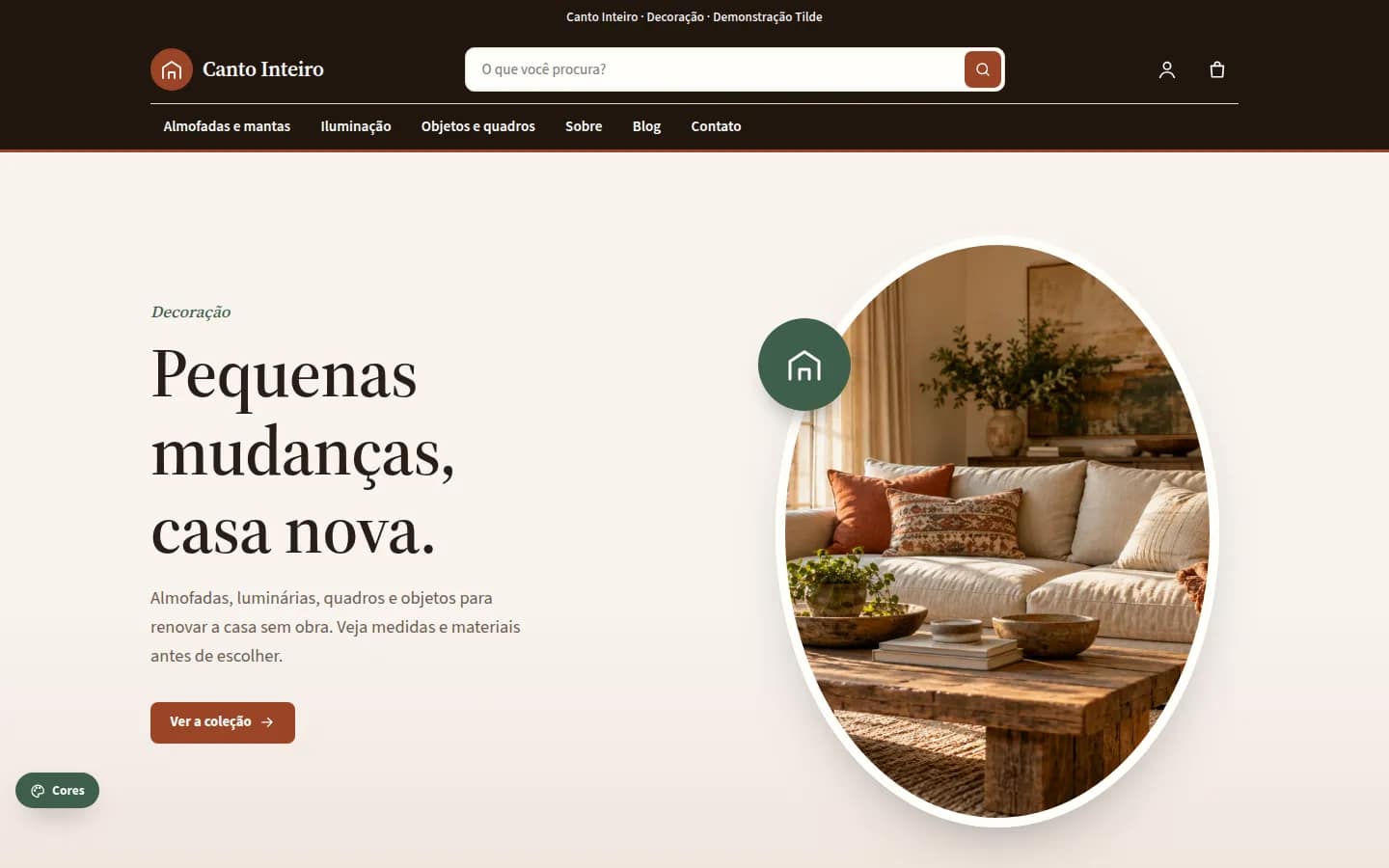 Canto Inteiro — decoração — Loja virtual WooCommerce