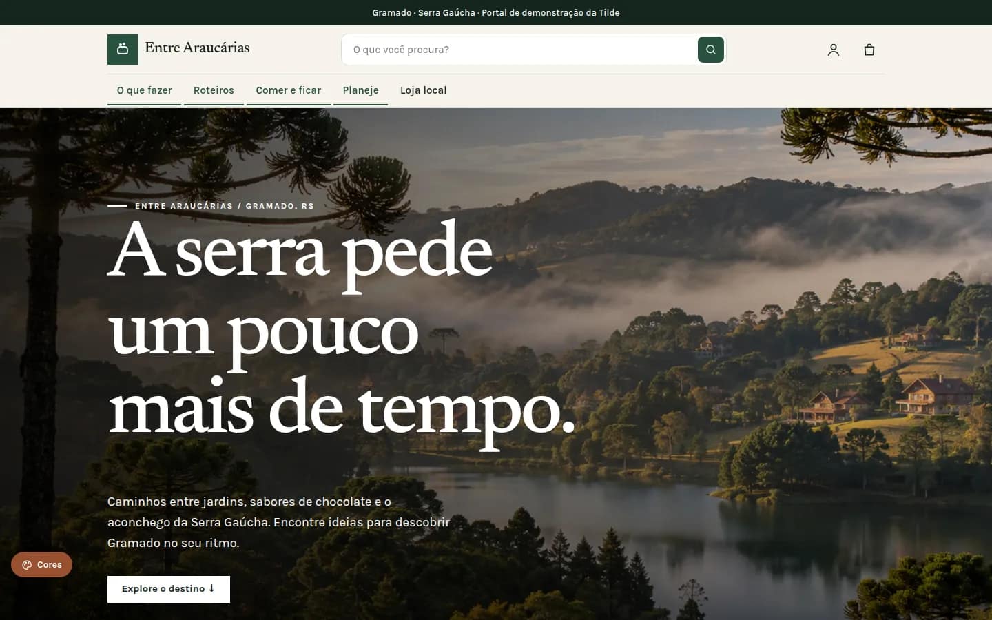 Entre Araucárias — portal turístico de gramado — Loja virtual WooCommerce