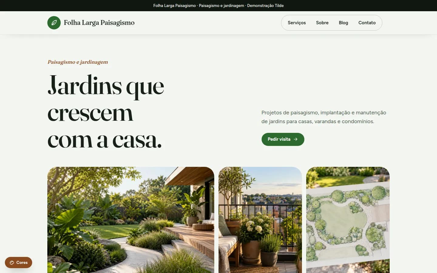 Folha Larga Paisagismo — paisagismo e jardinagem — Site WordPress