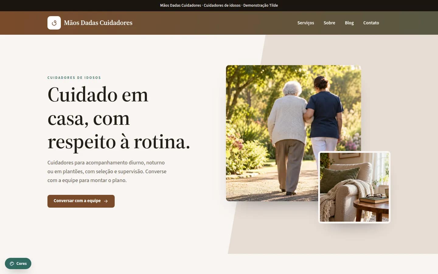 Mãos Dadas Cuidadores — cuidadores de idosos — Site WordPress