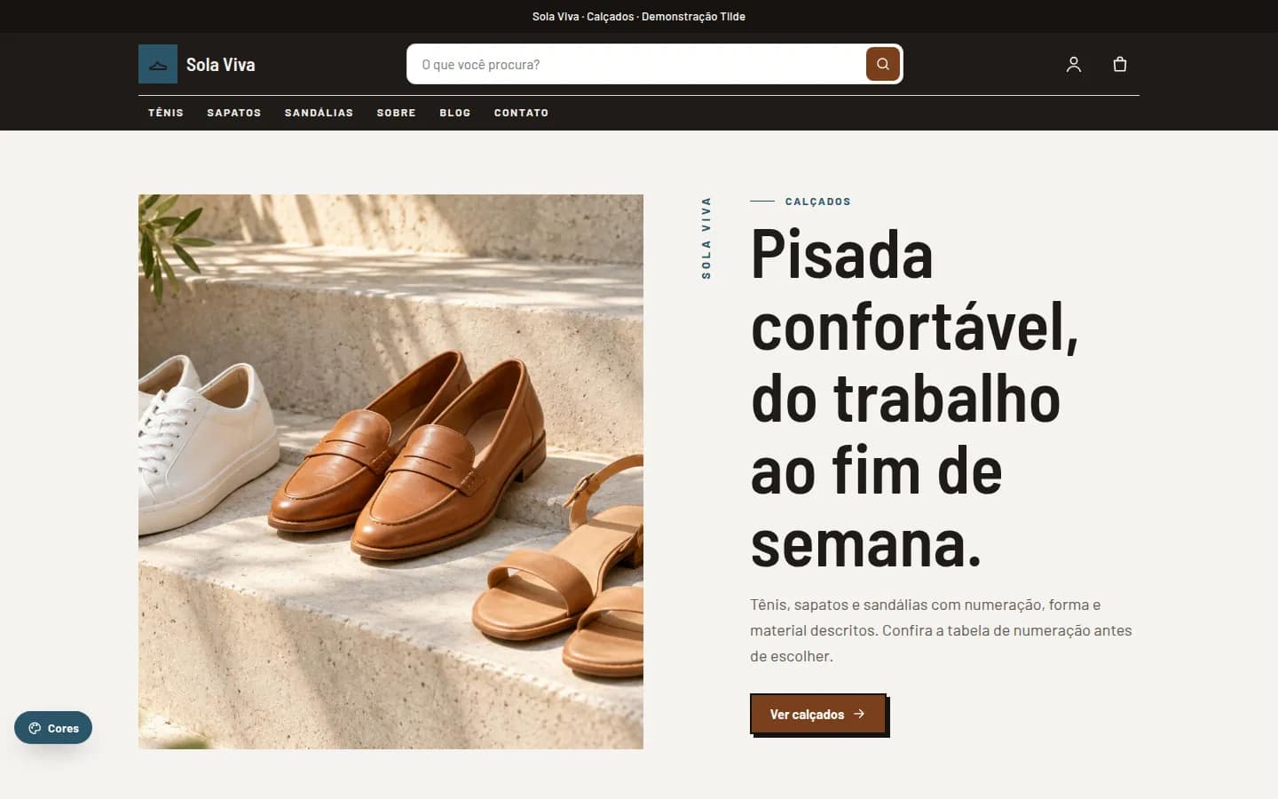 Sola Viva — calçados — Loja virtual WooCommerce