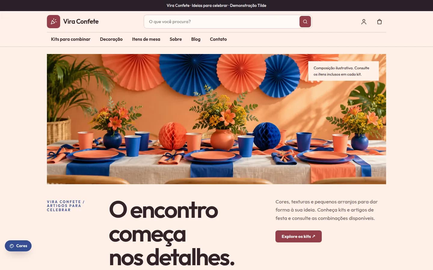Vira Confete — artigos e kits de festa — Loja virtual WooCommerce