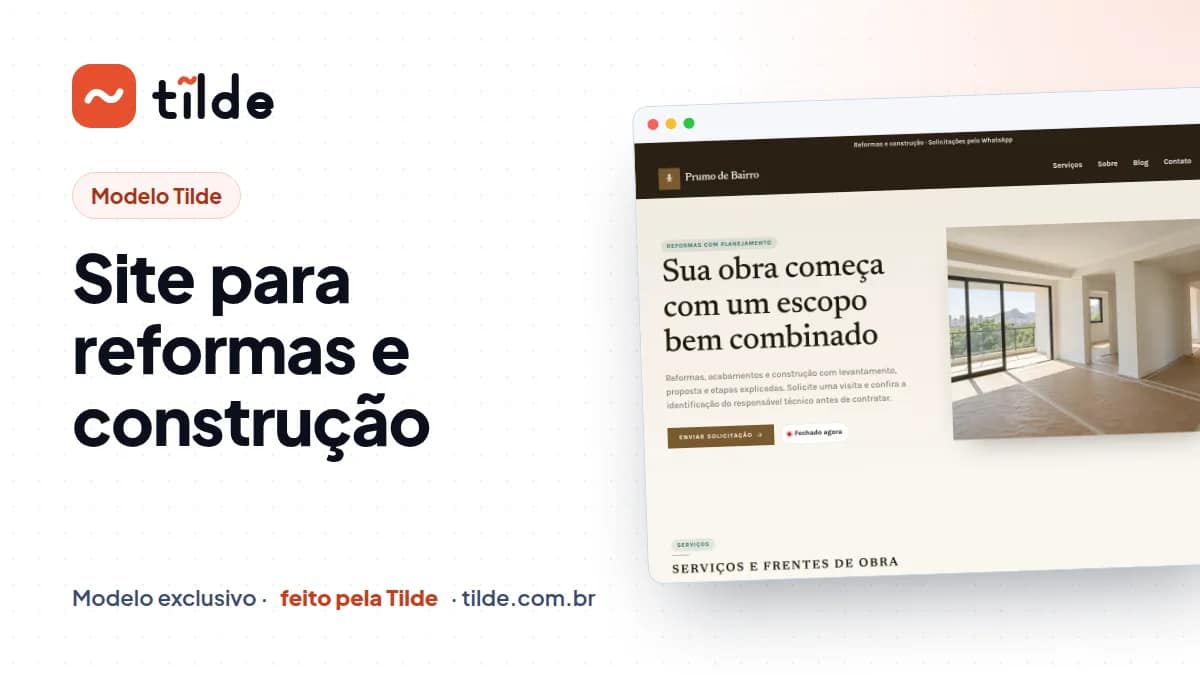 Capa do modelo Prumo de Bairro, da Tilde