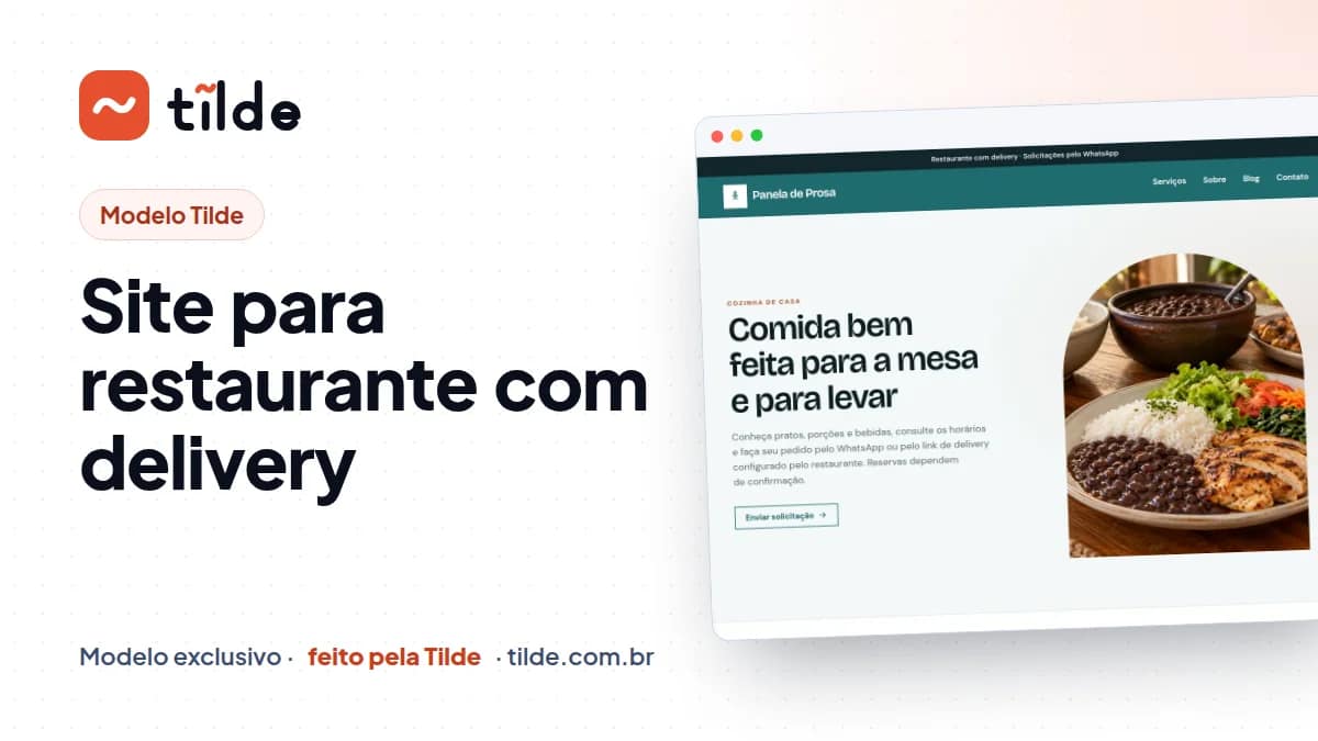 Capa do modelo Panela de Prosa, da Tilde