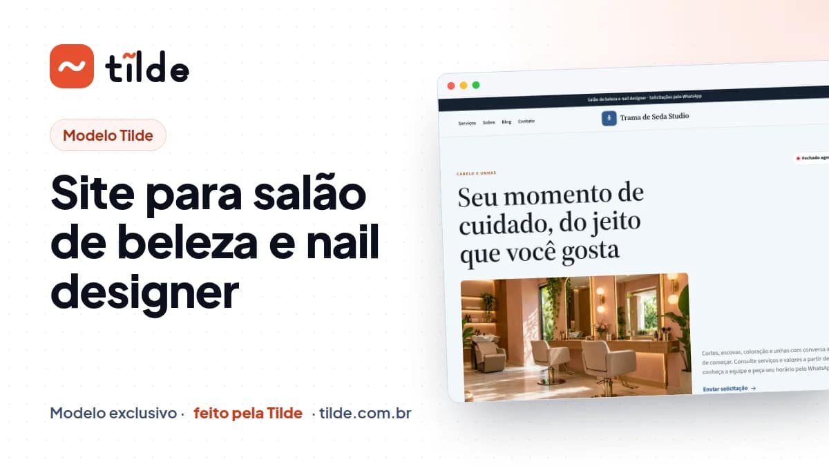 Capa do modelo Trama de Seda Studio, da Tilde