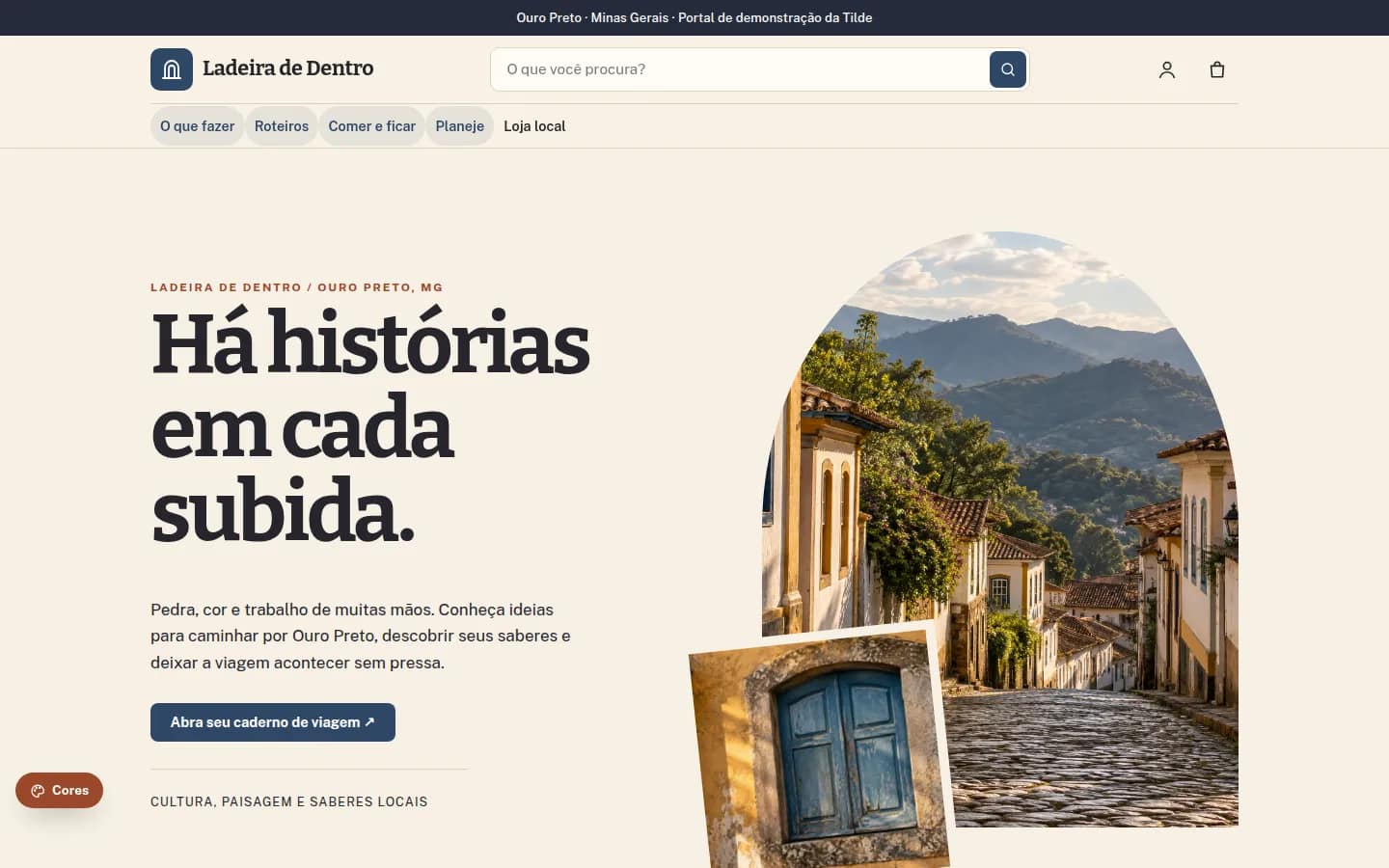 Ladeira de Dentro — portal turístico de ouro preto — Loja virtual WooCommerce