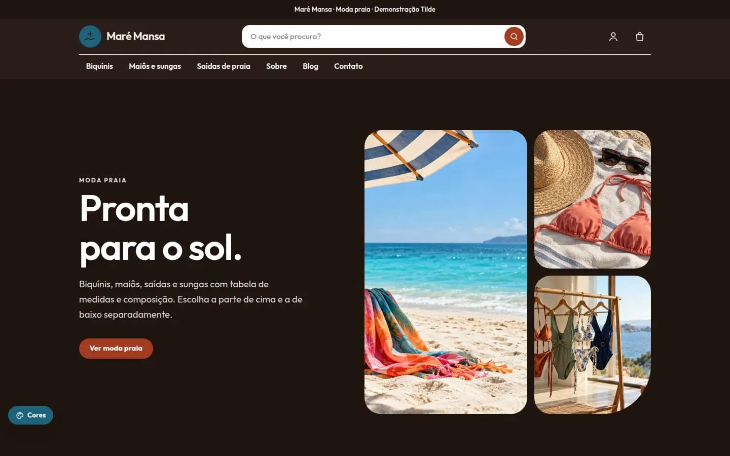 Maré Mansa — moda praia — Loja virtual WooCommerce