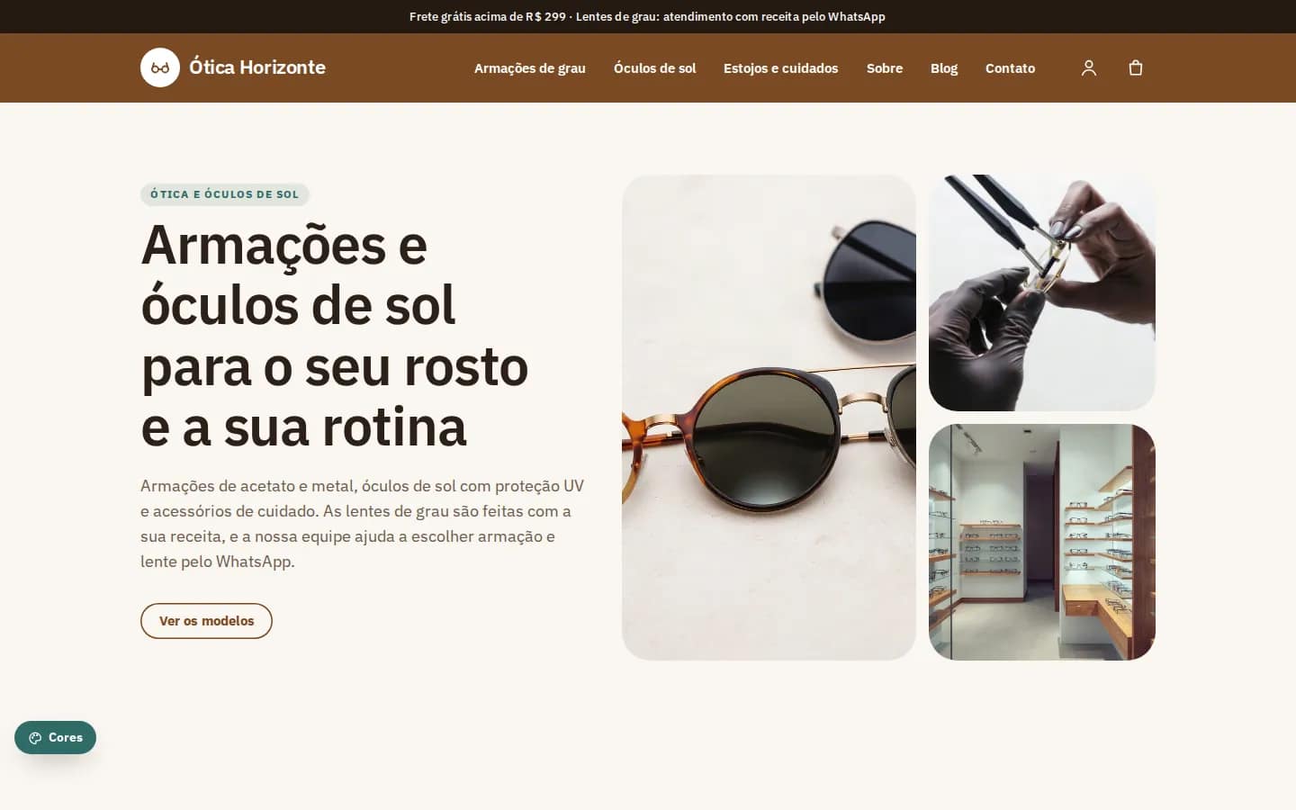 Ótica Horizonte — ótica e óculos de sol — Tienda online WooCommerce