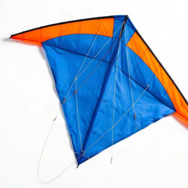 Raia de náilon azul e laranja