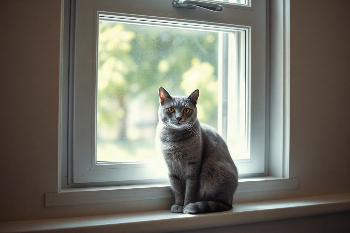 Gato na janela