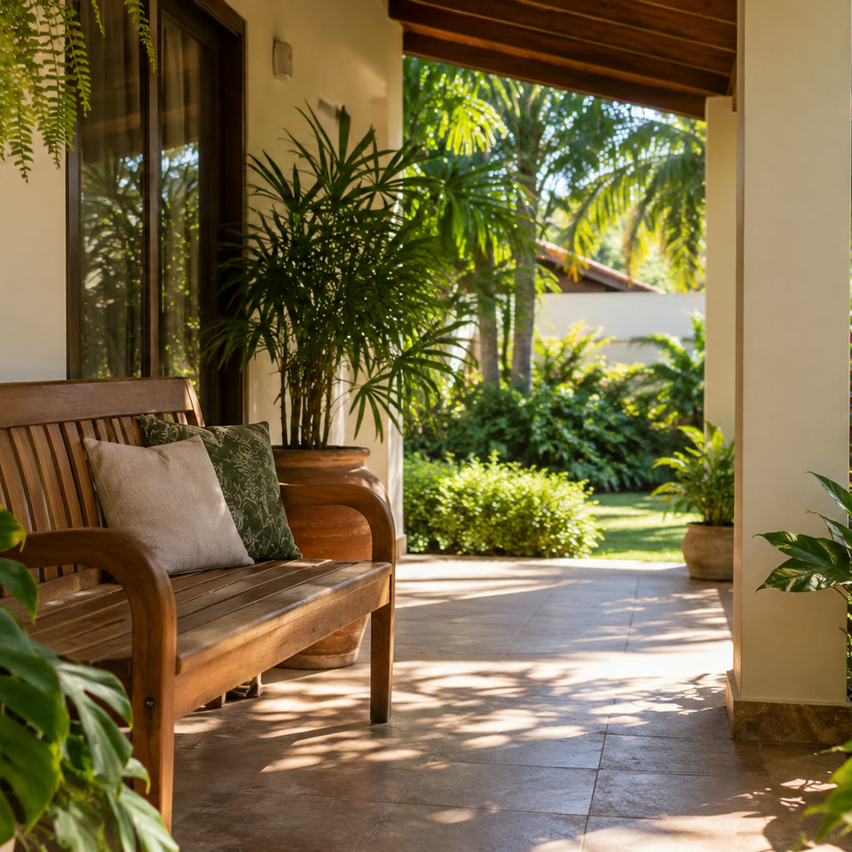 Pausa de jardim ilustrativa