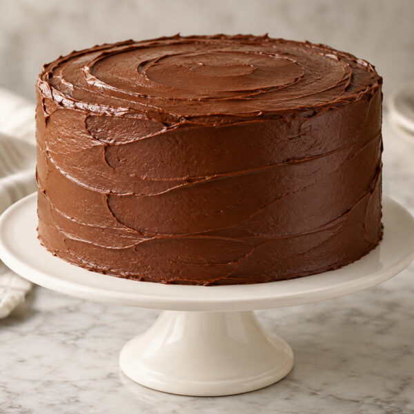 Bolo de chocolate ilustrativo