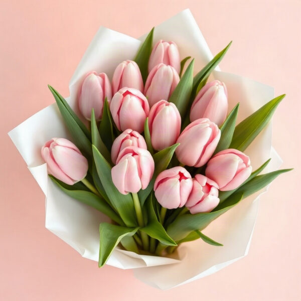 Buquê de tulipas cor-de-rosa
