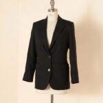 Blazer de linho preto