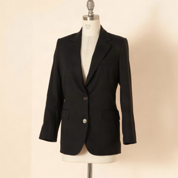 Blazer de linho preto