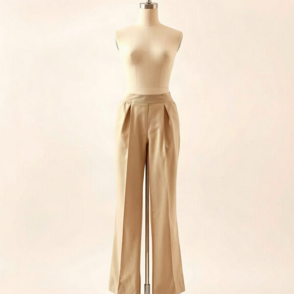 Calça de alfaiataria areia
