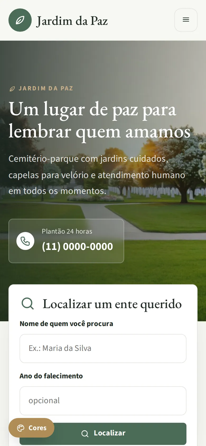 Jardim da Paz — cemitérios e funerárias no celular
